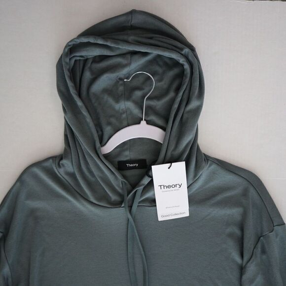 Theory M0199526 Men's Sz 2XL Balsam Green Traer Hoodie Sweatshirt $145 - Picture 7 of 8